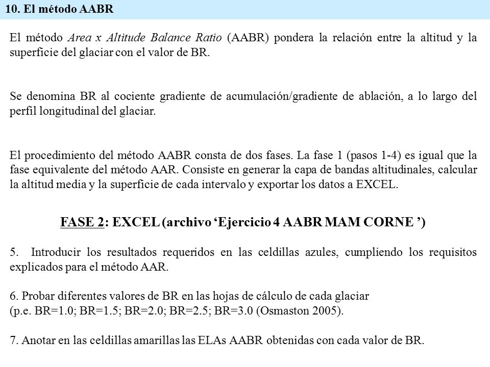 FASE 2: EXCEL (archivo ‘Ejercicio 4 AABR MAM CORNE ’)