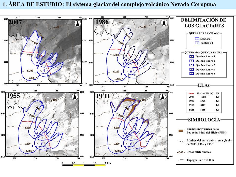1. ÁREA DE ESTUDIO: El sistema glaciar del complejo volcánico Nevado Coropuna