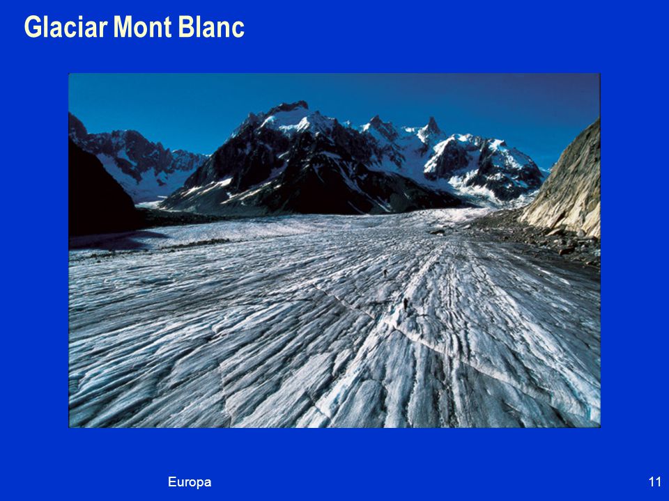 Glaciar Mont Blanc Europa