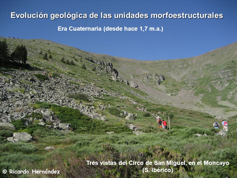 Tres vistas del Circo de San Miguel, en el Moncayo (S. Ibérico)