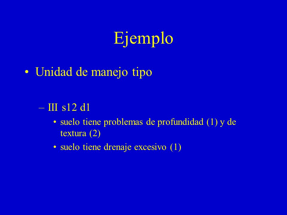 Ejemplo Unidad de manejo tipo III s12 d1