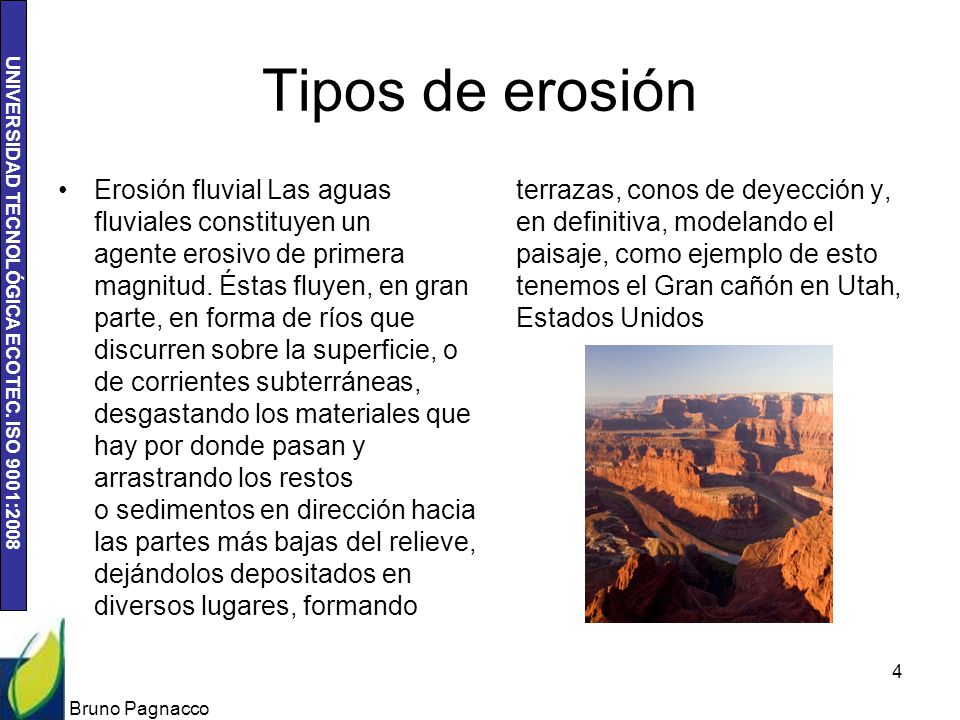 Tipos de erosión