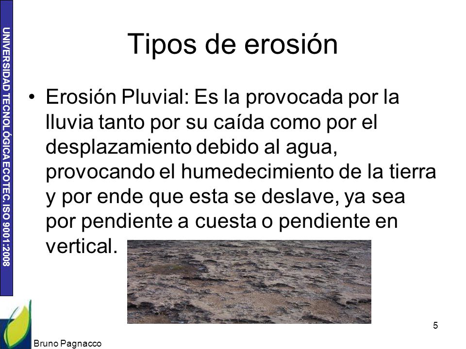 Tipos de erosión