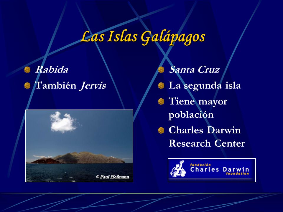 Las Islas Galápagos Rabida También Jervis Santa Cruz La segunda isla