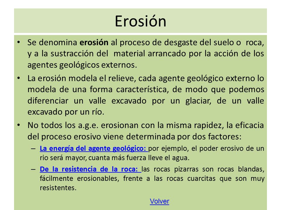 Erosión