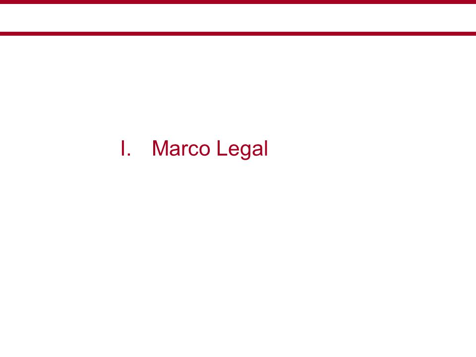 Marco Legal Ley de Concesiones Eléctricas (Decreto Ley No ) y su Reglamento.