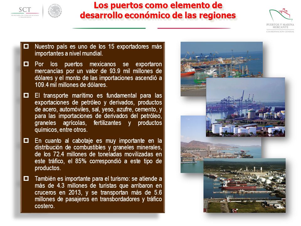 Los puertos como elemento de desarrollo económico de las regiones
