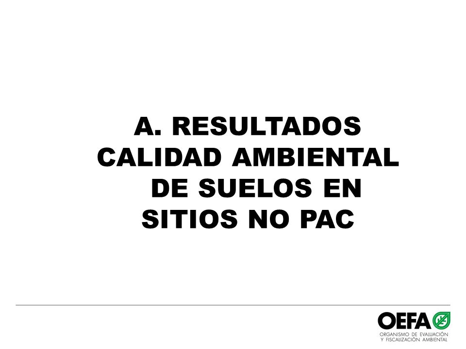CALIDAD AMBIENTAL DE SUELOS EN