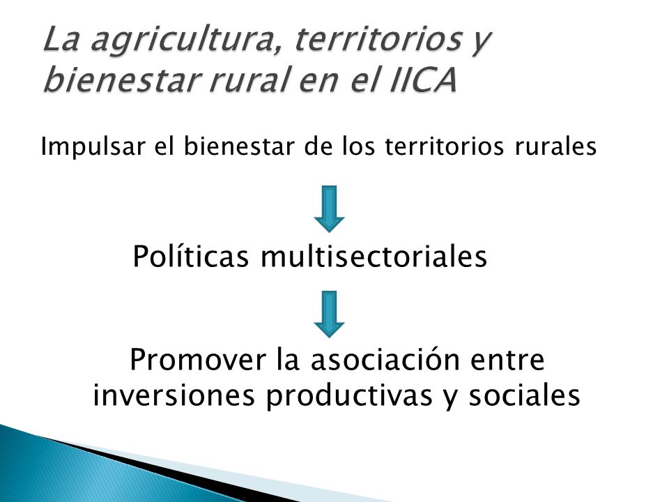 La agricultura, territorios y bienestar rural en el IICA