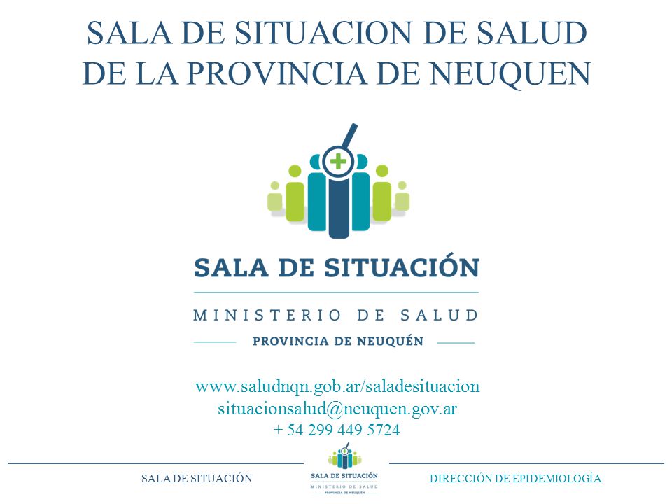 SALA DE SITUACION DE SALUD DE LA PROVINCIA DE NEUQUEN