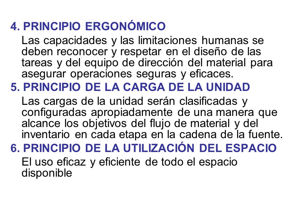 4. PRINCIPIO ERGONÓMICO