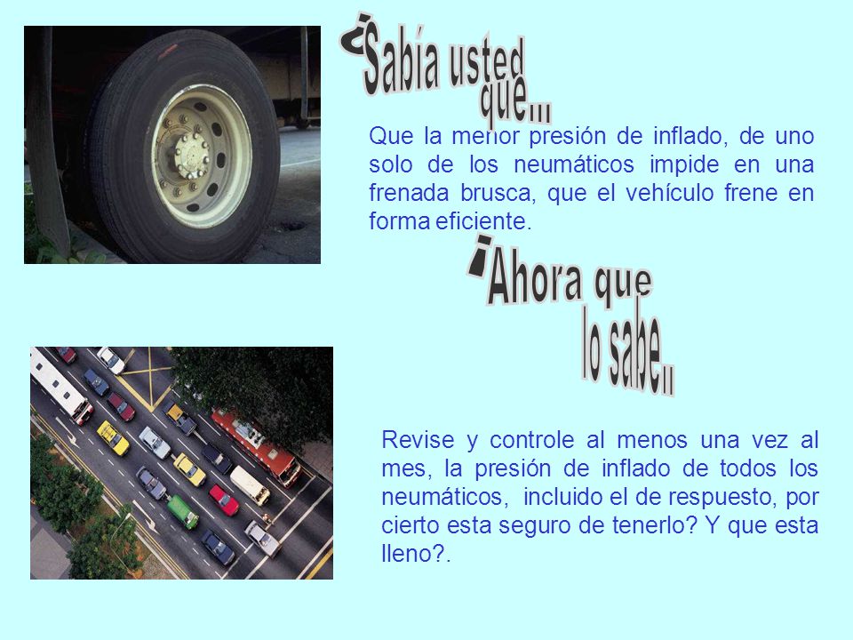 ¿ Sabía usted que... ¡ Ahora que lo sabe..