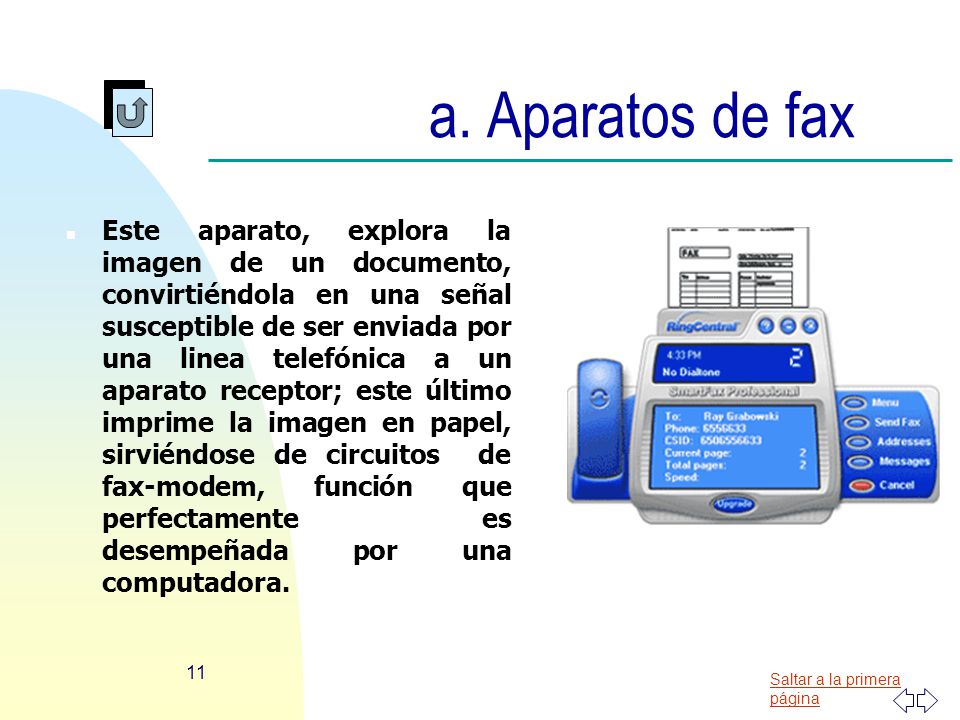 a. Aparatos de fax