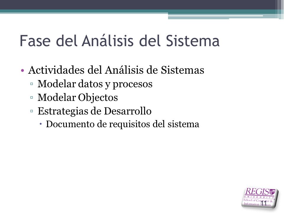 Fase del Análisis del Sistema