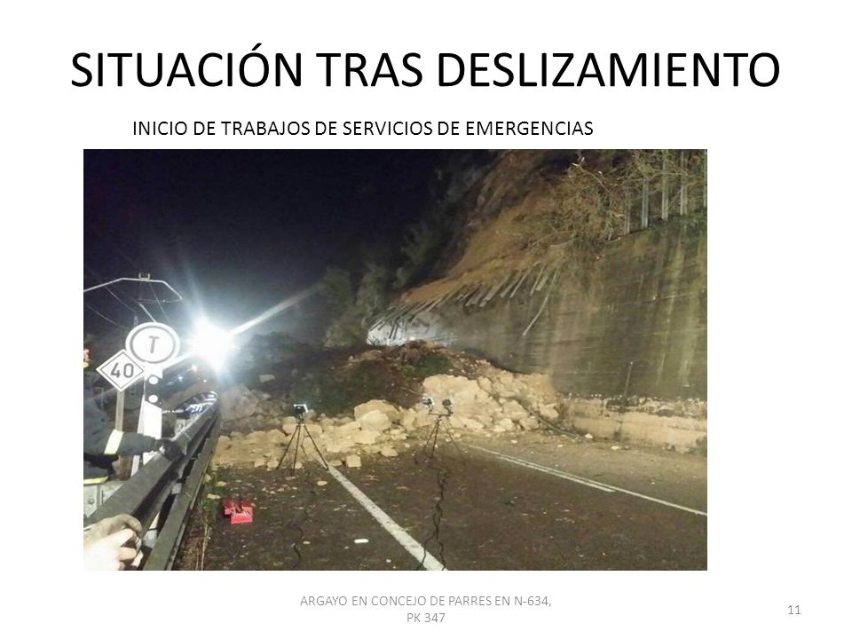 SITUACIÓN TRAS DESLIZAMIENTO