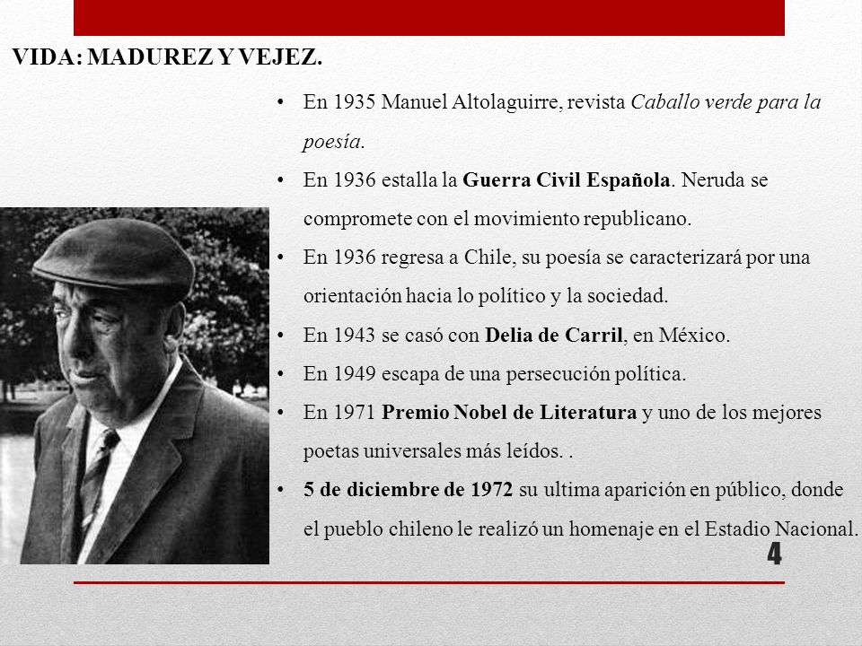 VIDA: MADUREZ Y VEJEZ. En 1935 Manuel Altolaguirre, revista Caballo verde para la poesía.