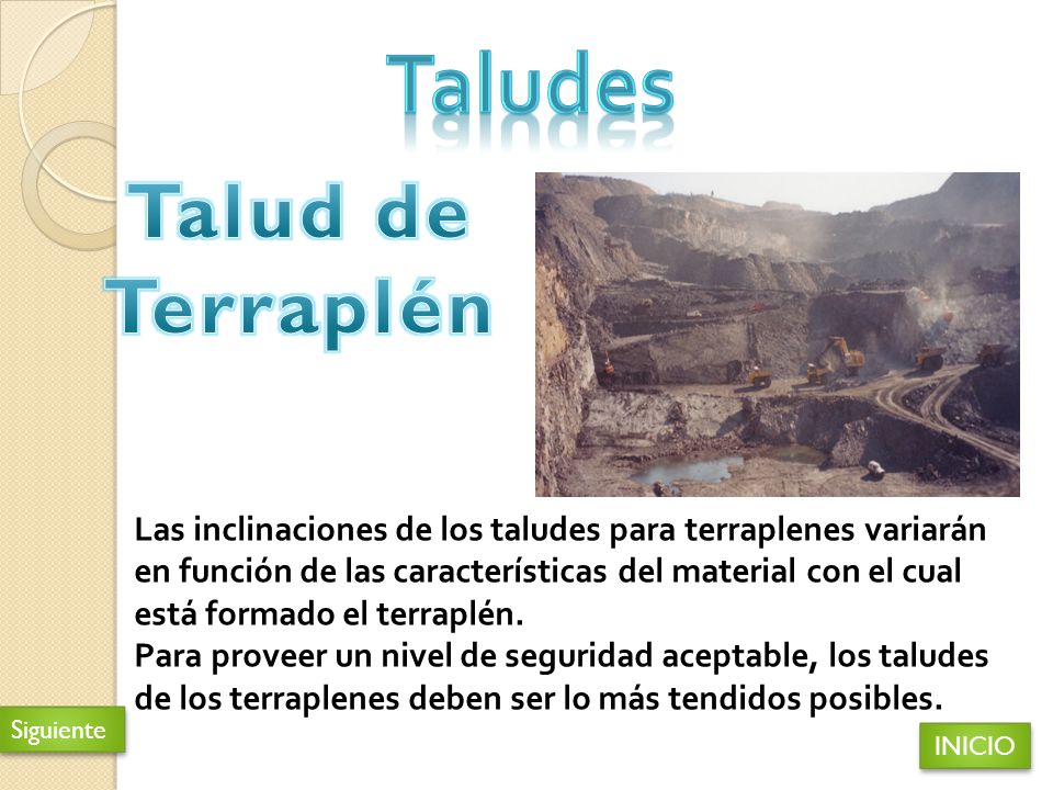 Taludes Talud de Terraplén