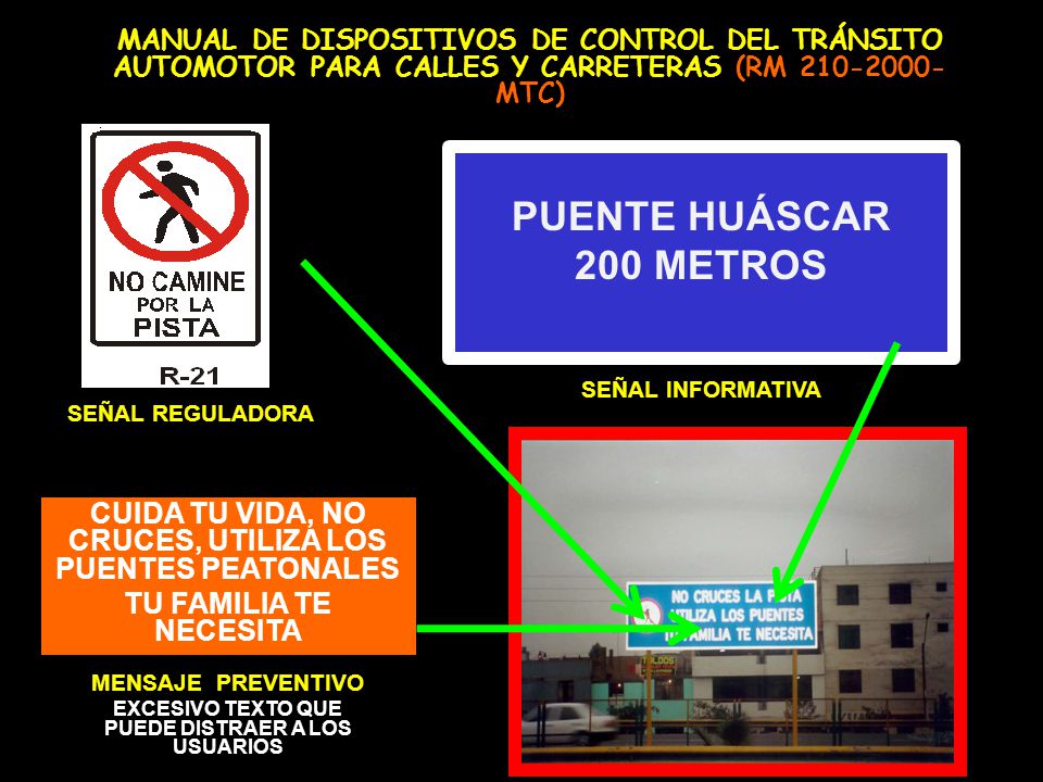 MANUAL DE DISPOSITIVOS DE CONTROL DEL TRÁNSITO AUTOMOTOR PARA CALLES Y CARRETERAS (RM MTC)