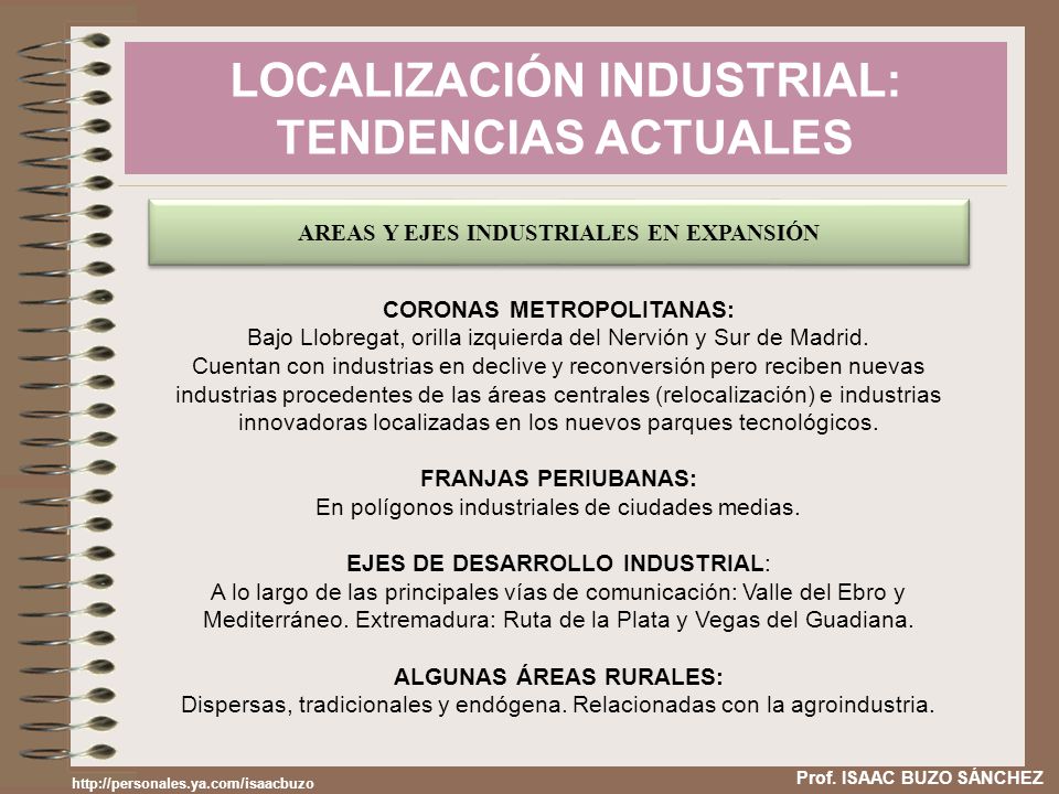 LOCALIZACIÓN INDUSTRIAL: TENDENCIAS ACTUALES