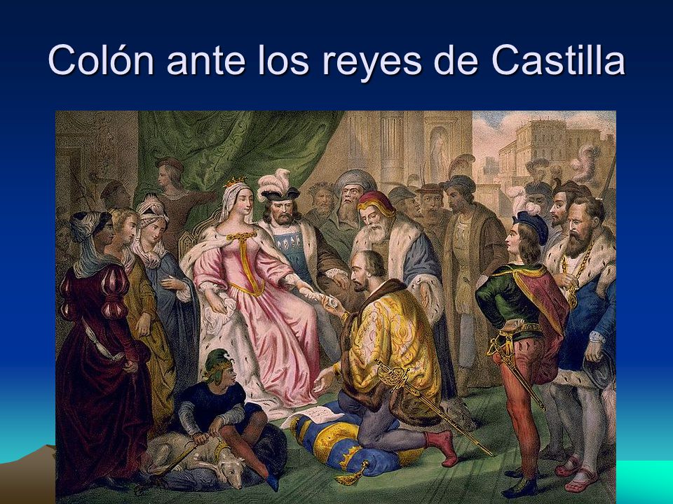 Colón ante los reyes de Castilla