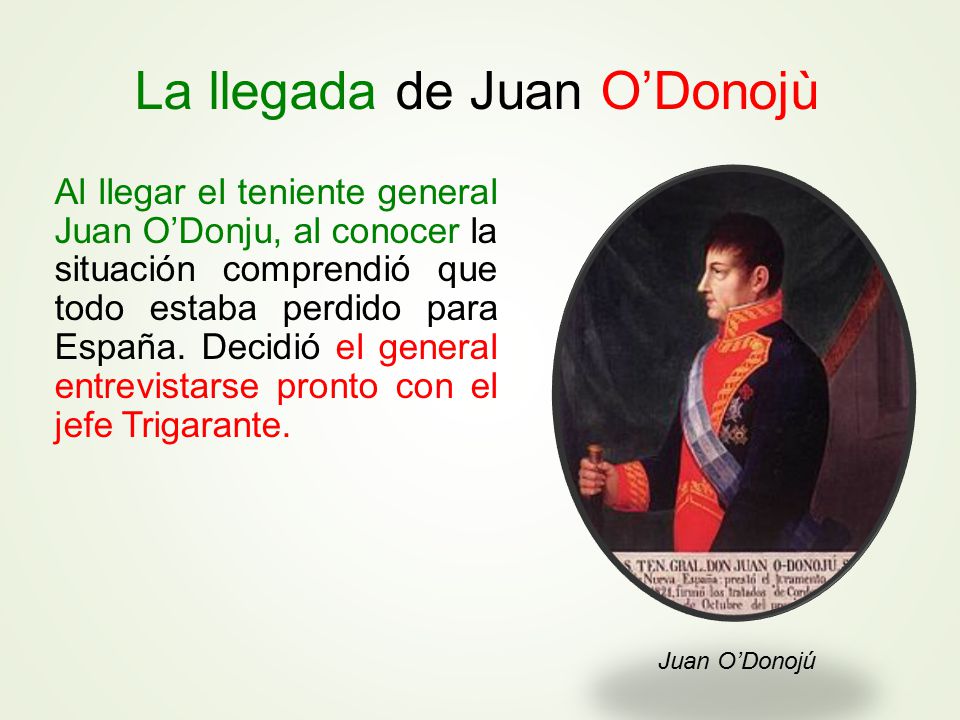La llegada de Juan O’Donojù