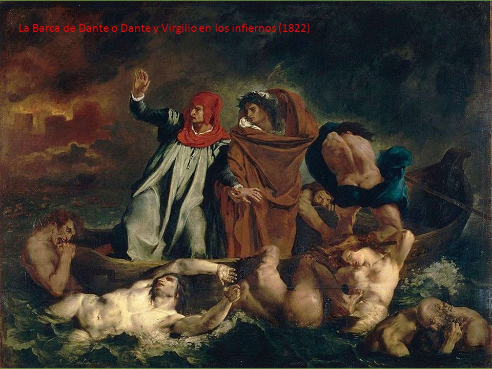 La Barca de Dante o Dante y Virgilio en los infiernos (1822)