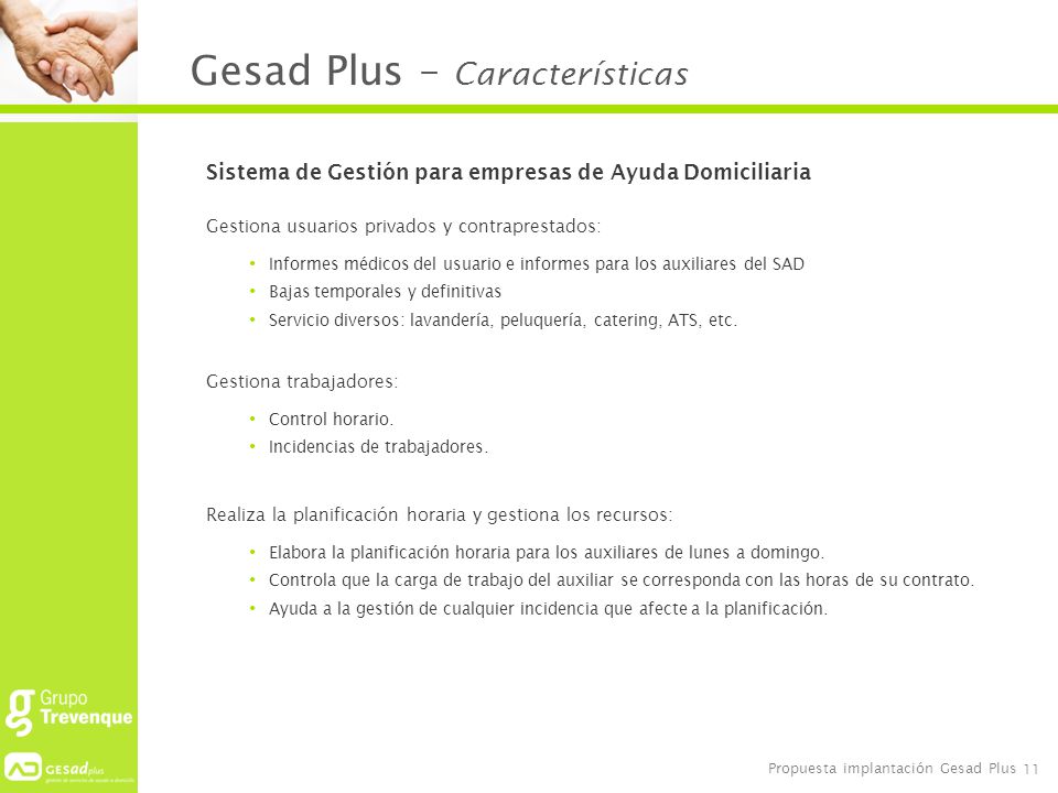 Gesad Plus – Características