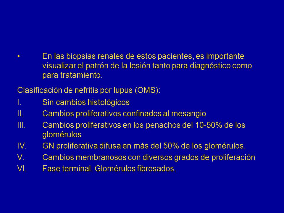 En las biopsias renales de estos pacientes, es importante visualizar el patrón de la lesión tanto para diagnóstico como para tratamiento.