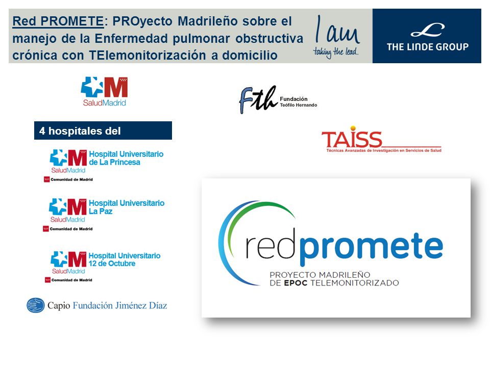 Red PROMETE: PROyecto Madrileño sobre el manejo de la Enfermedad pulmonar obstructiva crónica con TElemonitorización a domicilio