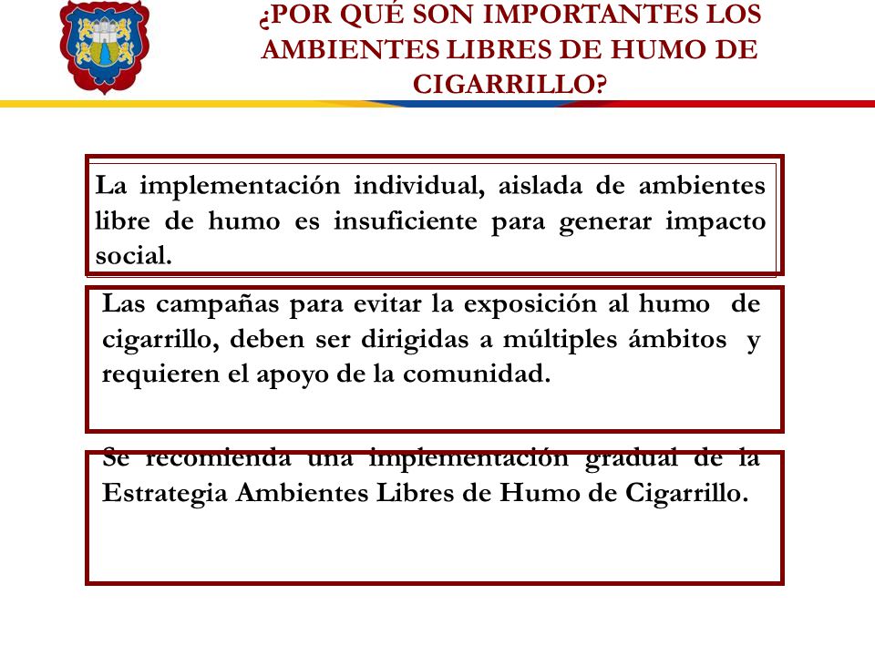 ¿POR QUÉ SON IMPORTANTES LOS AMBIENTES LIBRES DE HUMO DE CIGARRILLO