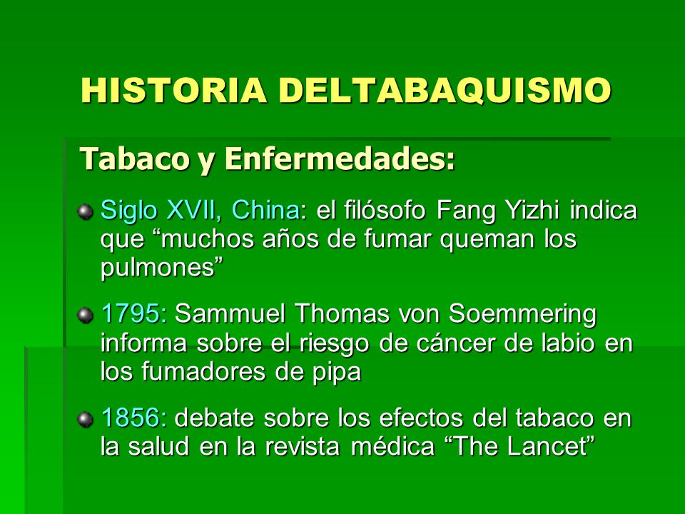 HISTORIA DELTABAQUISMO