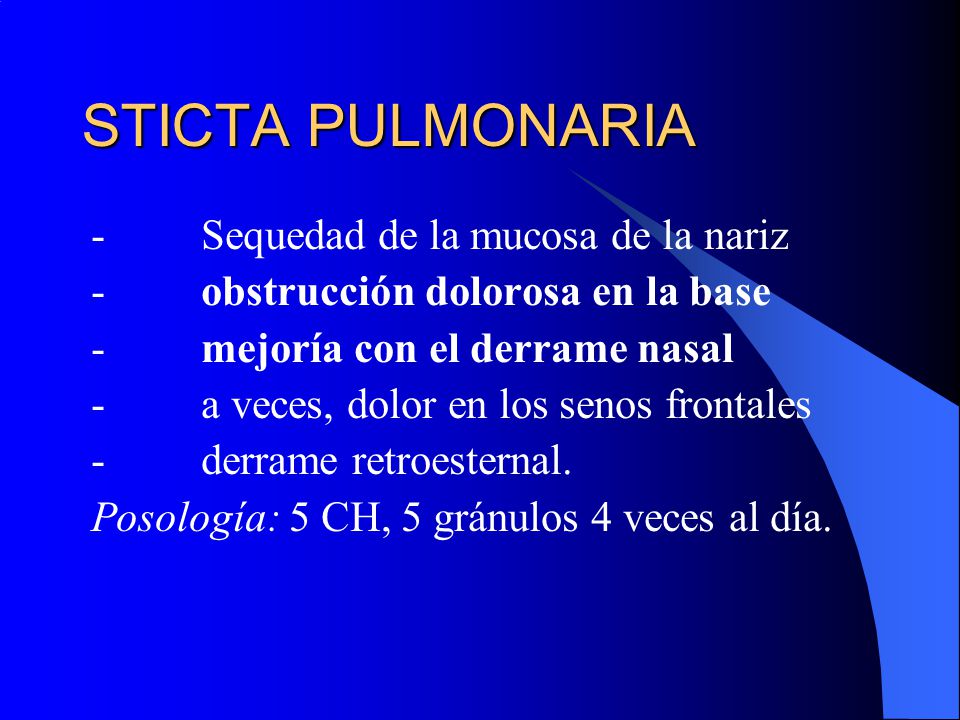 STICTA PULMONARIA - Sequedad de la mucosa de la nariz