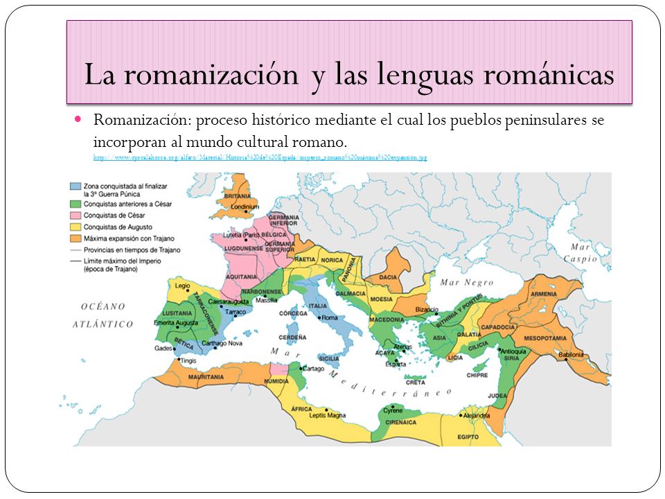 La romanización y las lenguas románicas