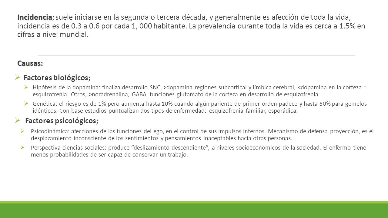 Factores psicológicos;