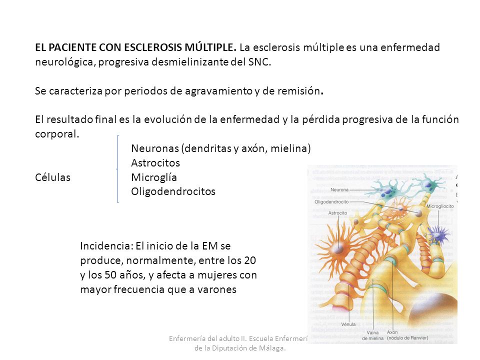 Se caracteriza por periodos de agravamiento y de remisión.