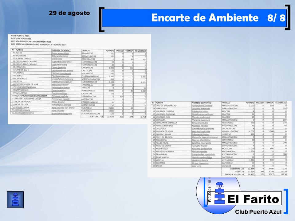1/2 Encarte de Ambiente 8/ 8 29 de agosto