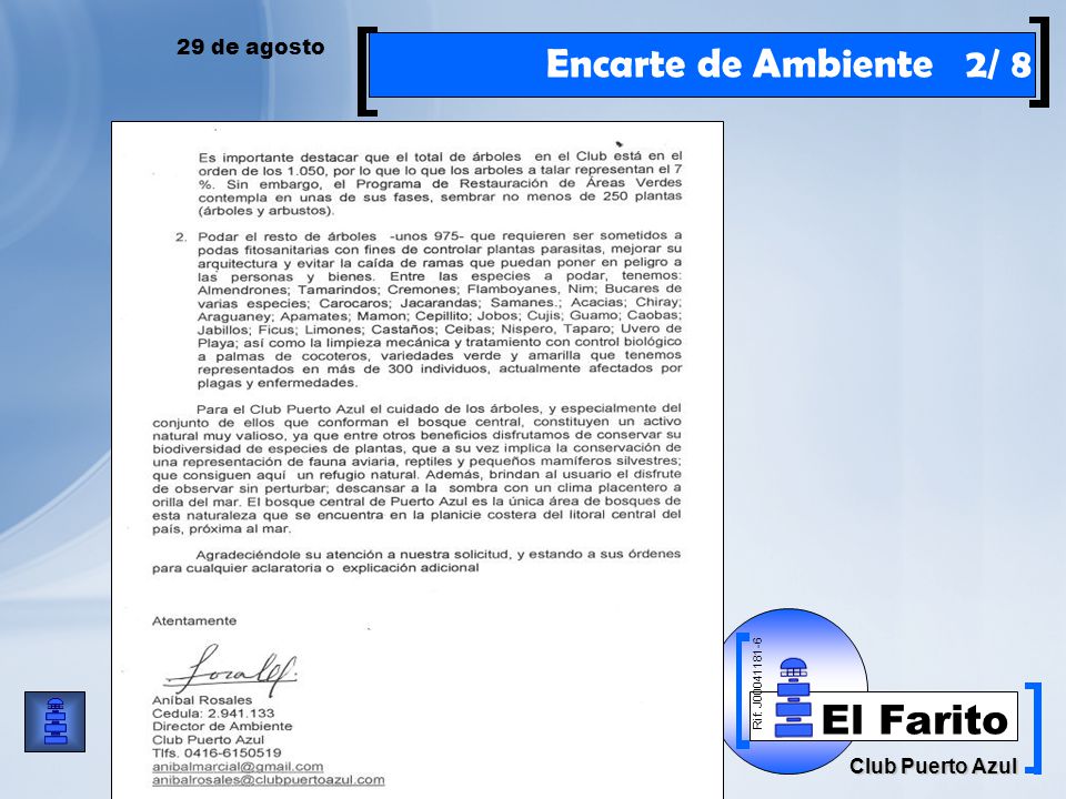 1/2 Encarte de Ambiente 2/ 8 29 de agosto 2/2