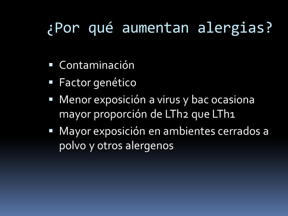 ¿Por qué aumentan alergias
