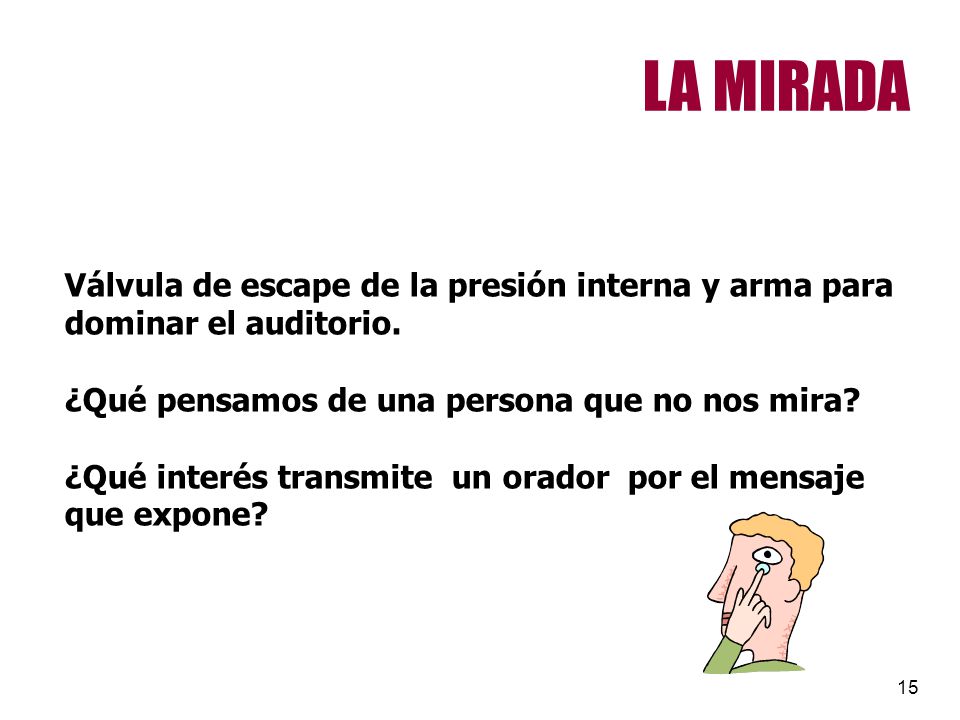 LA MIRADA Válvula de escape de la presión interna y arma para