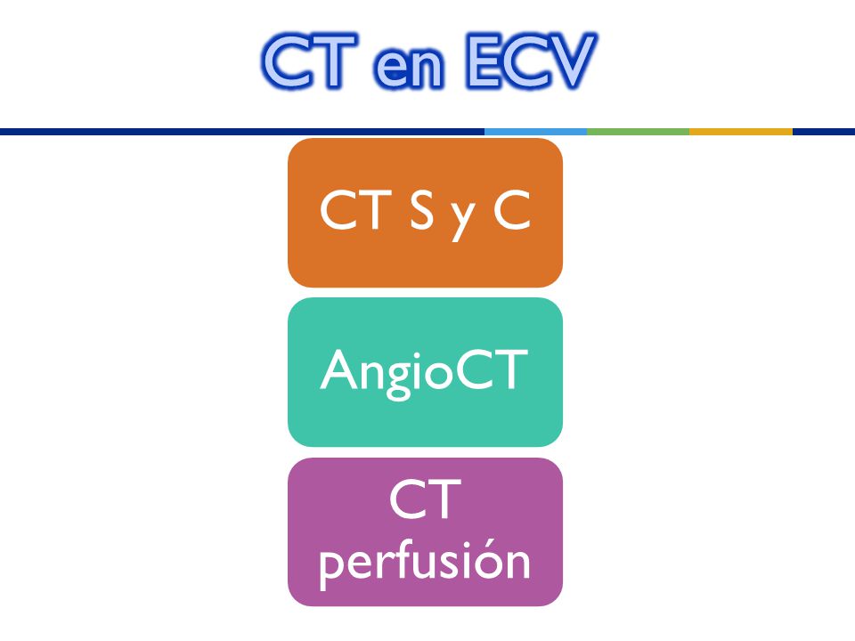 CT en ECV CT S y C AngioCT CT perfusión Poco detalle de fosa posterior