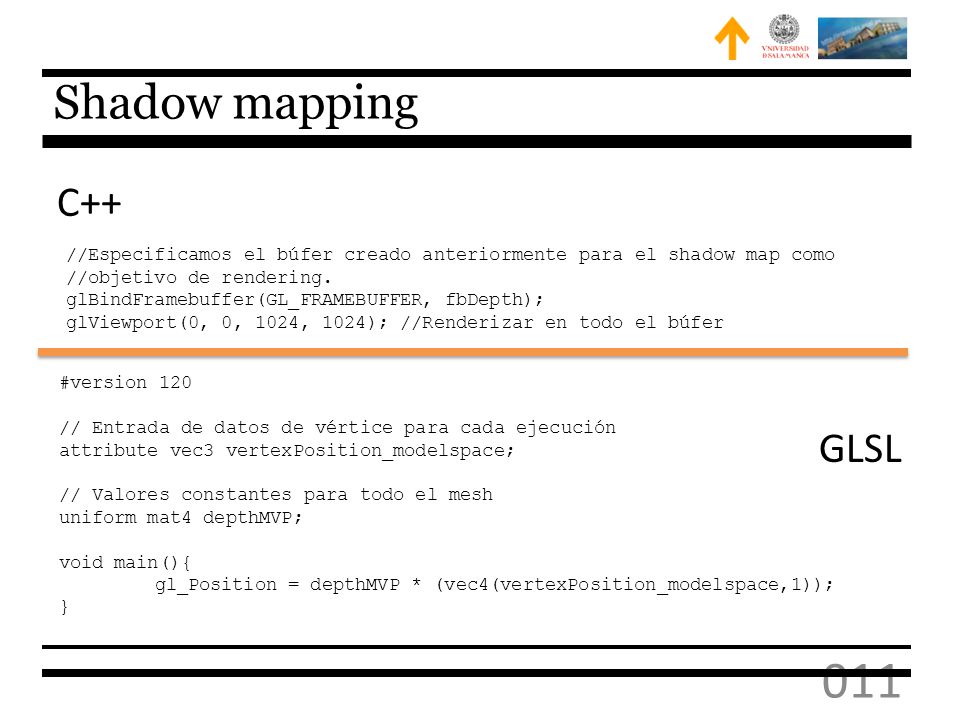 Shadow mapping C++ GLSL