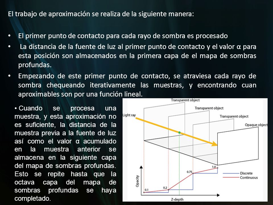El trabajo de aproximación se realiza de la siguiente manera: