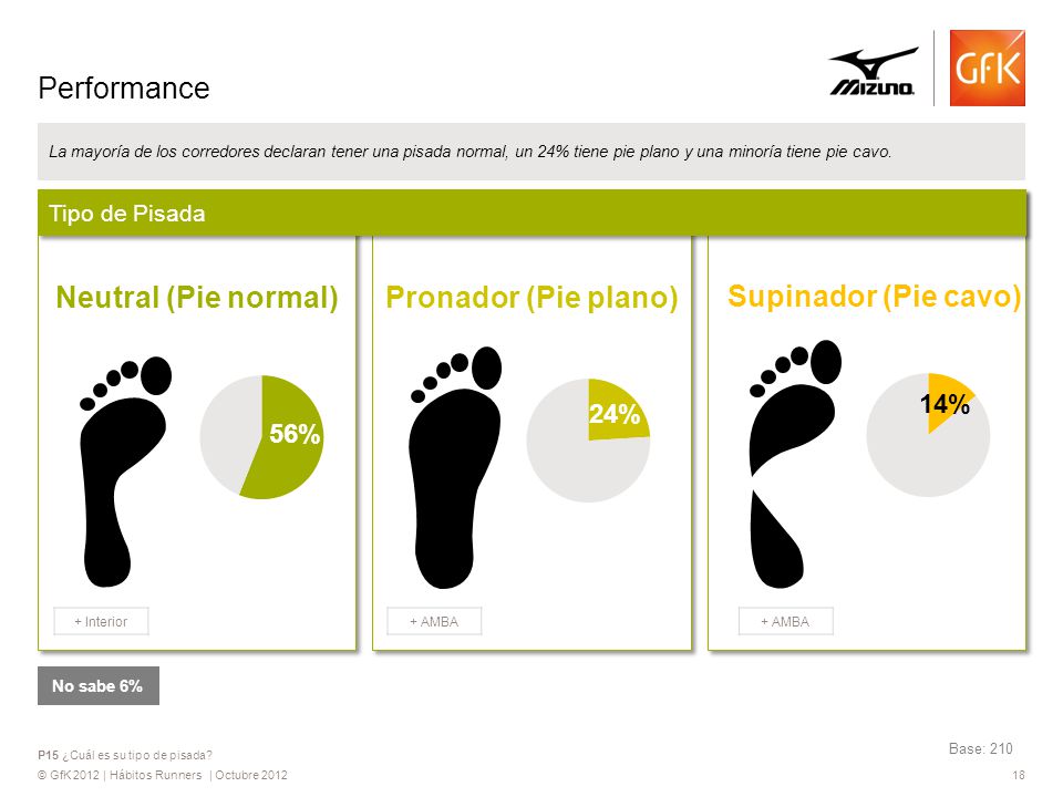 Neutral (Pie normal) Pronador (Pie plano) Supinador (Pie cavo)