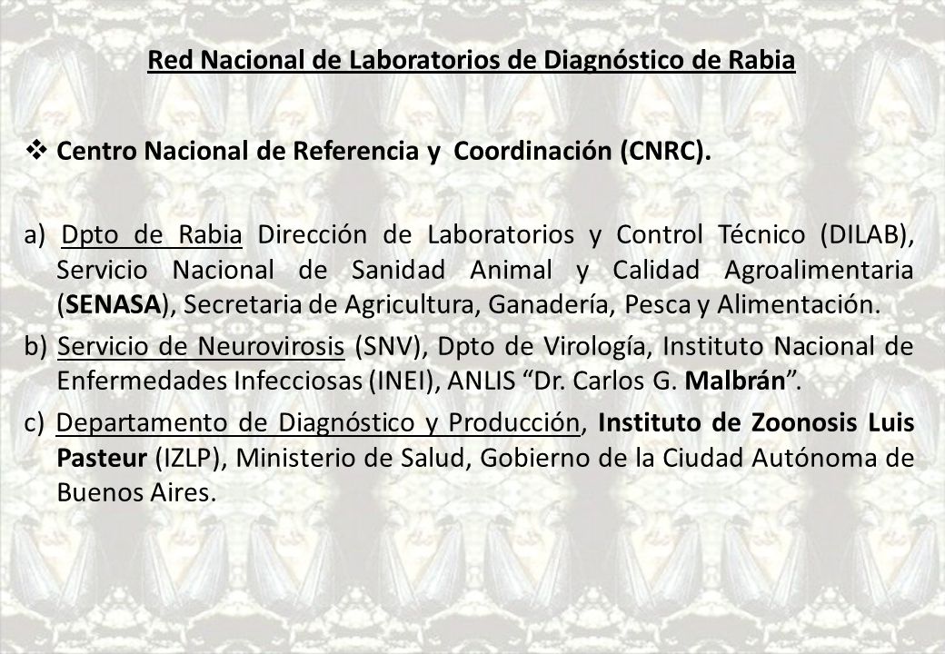 Red Nacional de Laboratorios de Diagnóstico de Rabia