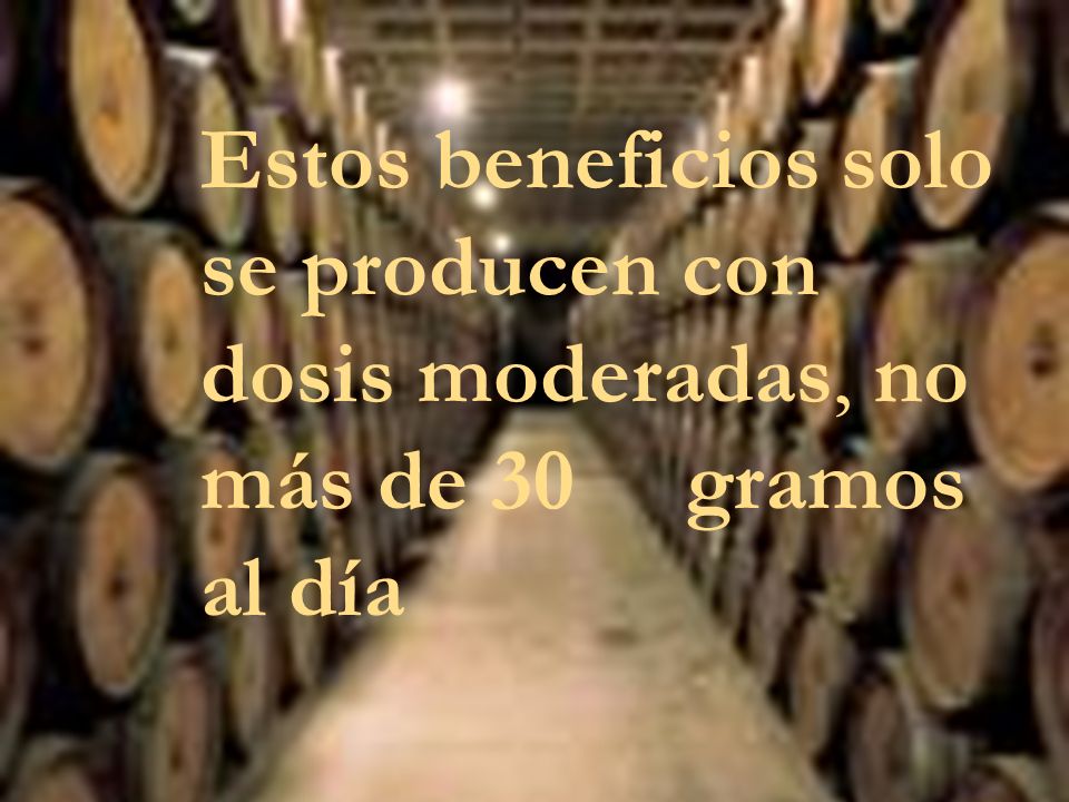 Estos beneficios solo se producen con dosis moderadas, no más de 30 gramos al día