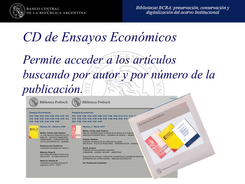 CD de Ensayos Económicos