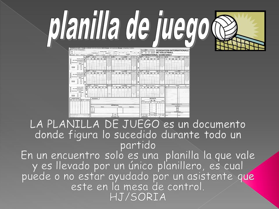 planilla de juego LA PLANILLA DE JUEGO es un documento donde figura lo sucedido durante todo un partido.