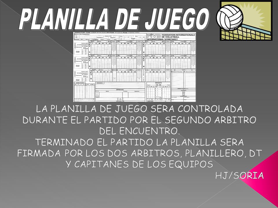 PLANILLA DE JUEGO LA PLANILLA DE JUEGO SERA CONTROLADA DURANTE EL PARTIDO POR EL SEGUNDO ARBITRO DEL ENCUENTRO.