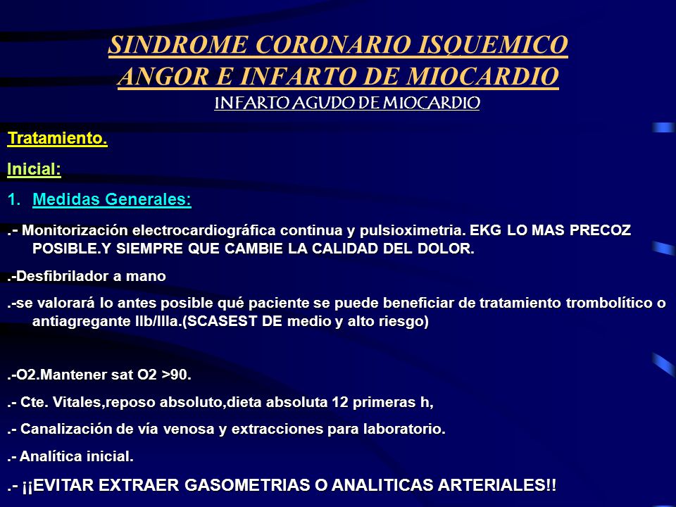 SINDROME CORONARIO ISQUEMICO ANGOR E INFARTO DE MIOCARDIO