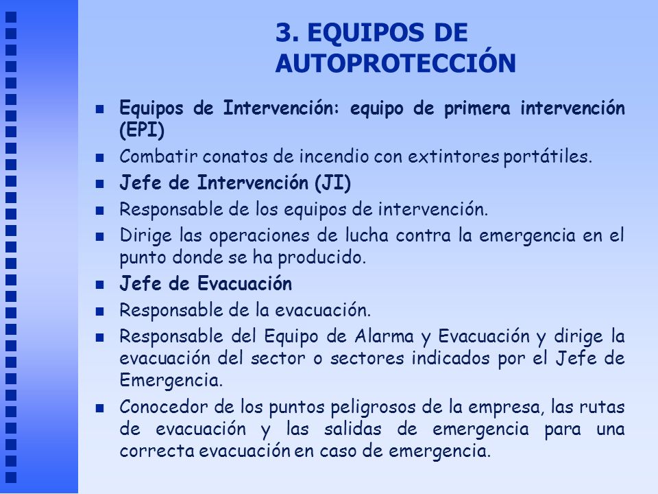3. EQUIPOS DE AUTOPROTECCIÓN